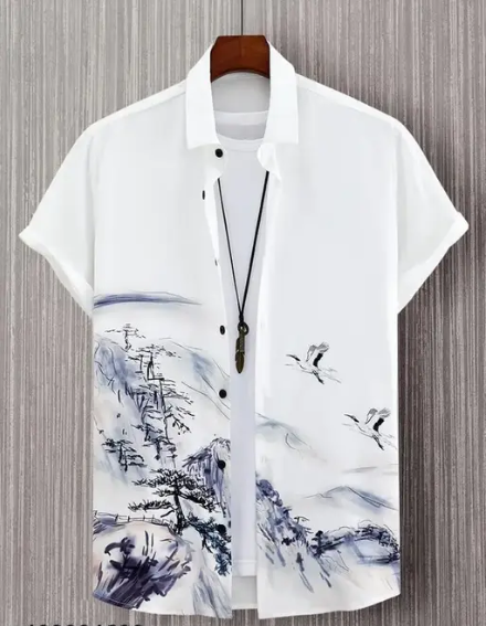 Dripza Regular Fit Short Sleeved Designer Shirt