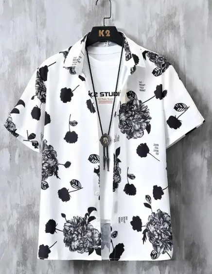 Dripza Regular Fit Short Sleeved Designer Shirt