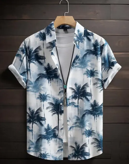 Dripza Regular Fit Men's Short Sleeved Designer Shirt