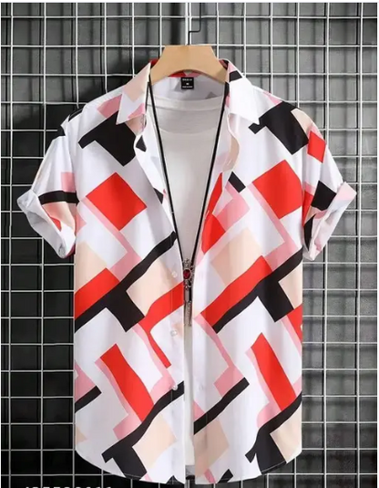 Dripza Regular Fit Men's Short Sleeved Designer Shirt