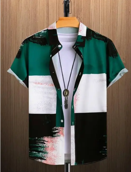 Dripza Regular Fit Short Sleeved Designer Shirt