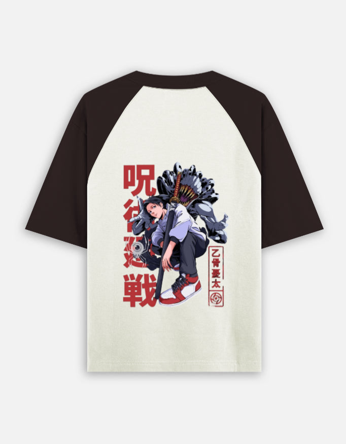 Jujutsu kaisen: Yuta okkotsu cursed energy raglan tee