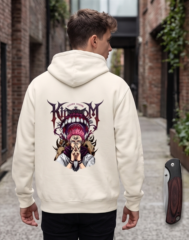 Ryomen Sukuna "King of Curses" Graphic Hoodie – Premium Anime Streetwear